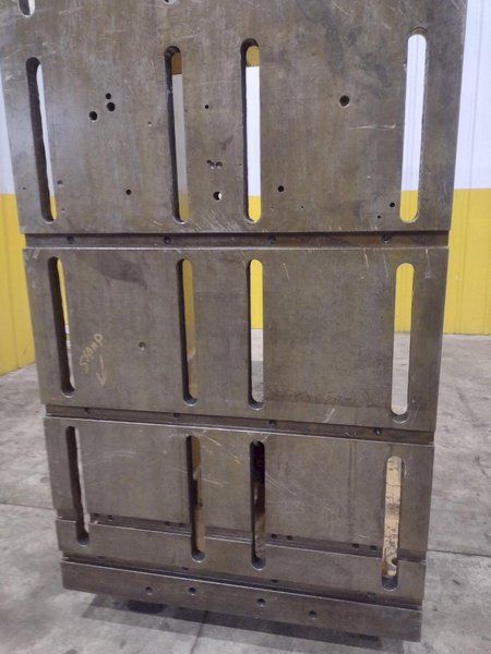 96" H X 36" W X 36" D PRECISION HIGH HEAVY DUTY SLOTTED ANGLE PLATE: STOCK #23015