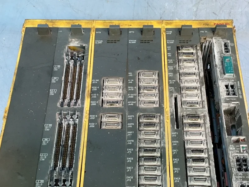 FANUC PLC CHASSIS W/MODULES  -  A16B-2200-0955