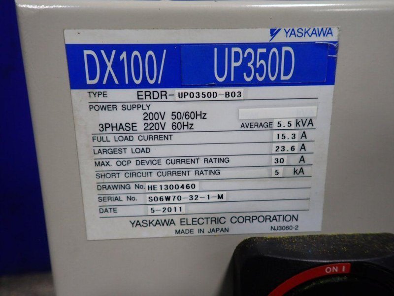 YAKSAWA MOTOMAN ROBOT  -  UP350D-500