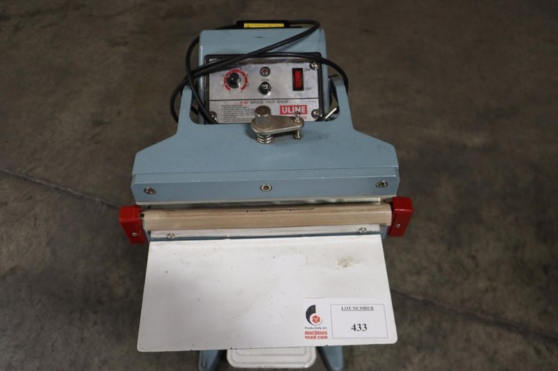 ULINE H-87 Impulse Foot Sealer 12" Bag Sealer w Pedestal Base- Auction Item