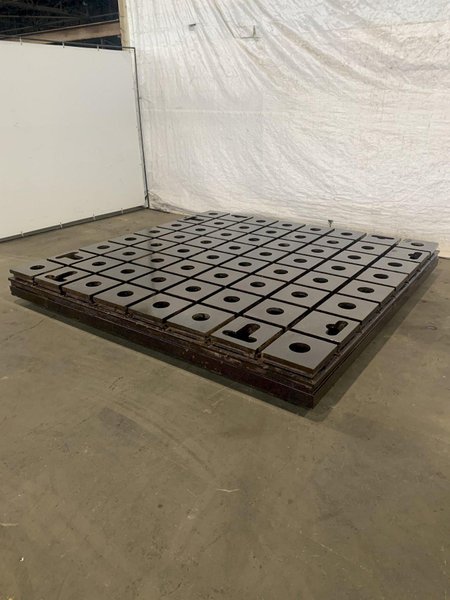 120&quot; X 120&quot; X 10&quot; T-SLOTTED FLOOR PLATE: STOCK #18596