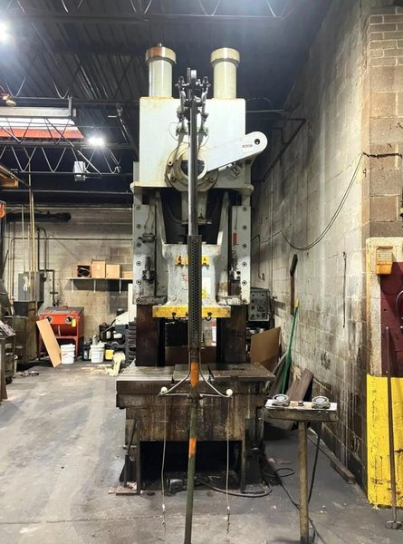 165 TON AIDA PC-15(2) MECHANICAL CRANK GAP FRAME PRESS W/ 7.87" STROKE. STOCK # 0879826