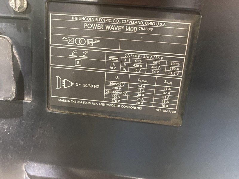 Lincoln Electric – PowerWave i400 K2669-1 Welder USED