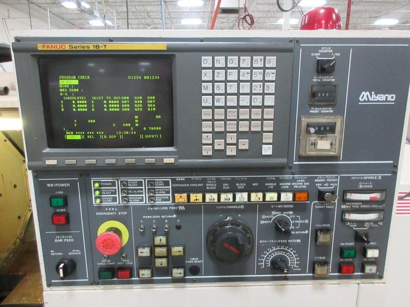 Miyano BND-42T5 CNC Turning Center with Fanuc Control, (2) Turrets- Auction Item