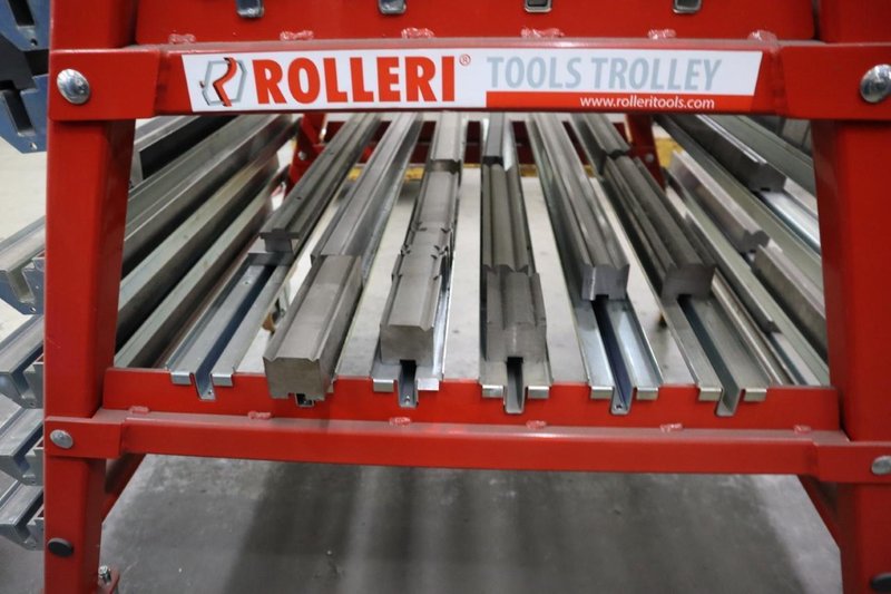 Press Brake Dies for Amada Press Brakes on Rollery Roling Tree Rack- Auction Item