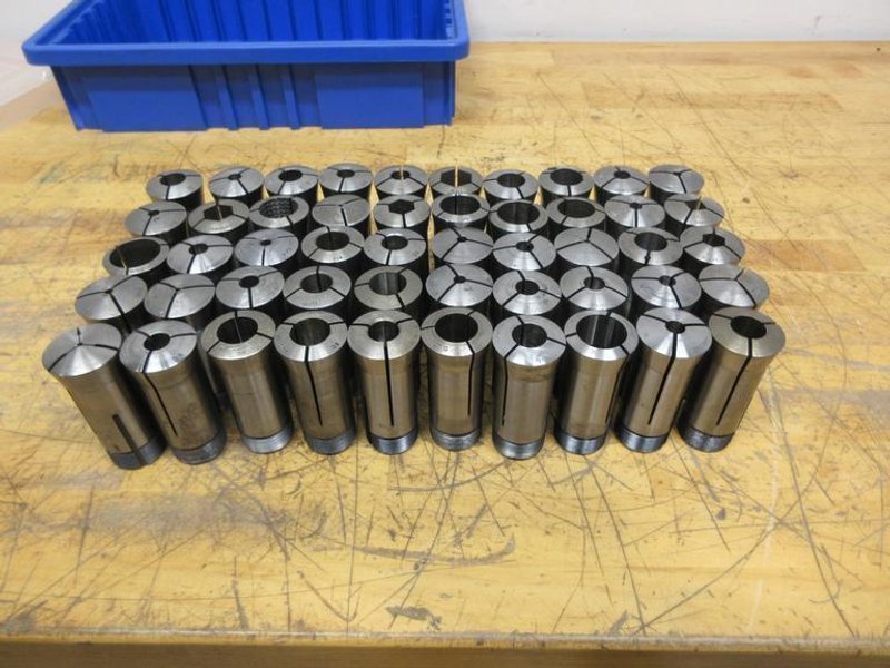 Hardinge 5C Collets (50pcs), Assorted Diameters and Shapes - Auction Item