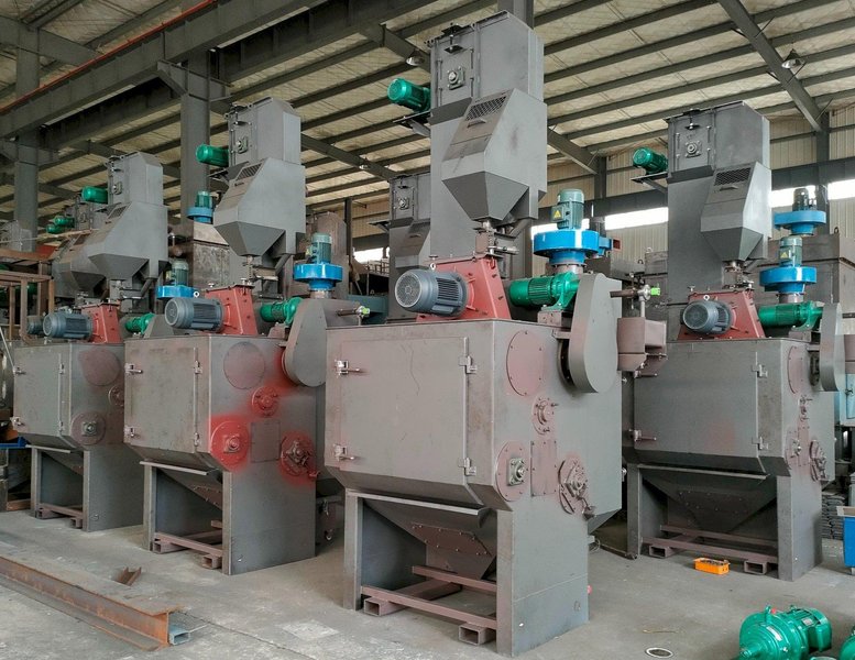 5 Cubic Foot Rubber Belt Tumble Blast System