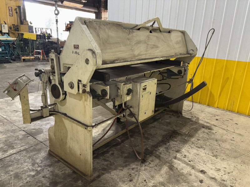 8' X 10 GAUGE CHICAGO DREIS &amp; KRUMP MODEL #8135-6 POWERED BOX &amp; PAN FINGER BRAKE: STOCK #23777