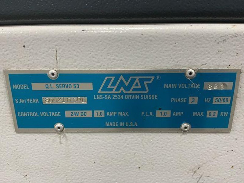 Lns 66” Automatic Bar Feeder - Q.l. Servo S3