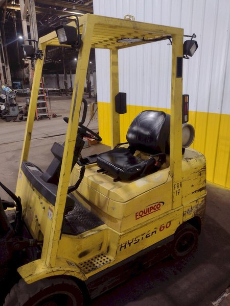 5550 LBS HYSTER MODEL #S60XM LP-GAS FORKLIFT: STOCK #18834