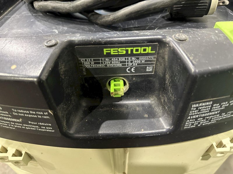 FESTOOL MODEL CT 33E VACUUM: STOCK #77439