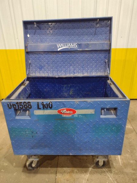 61&quot; X 31&quot; x 39&quot; BLUE STEEL PORTABLE JOB BOX: STOCK 20055