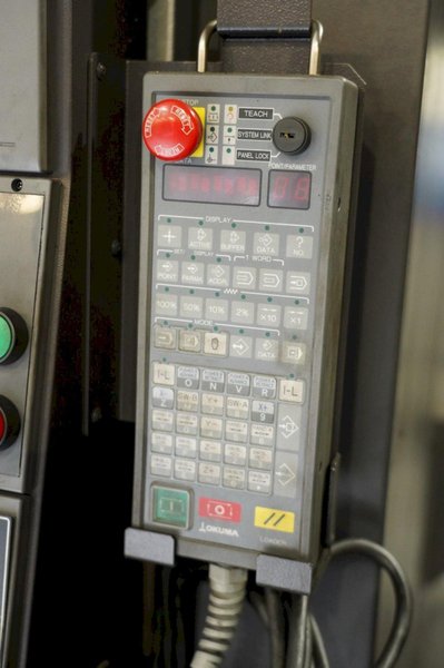 Okuma 2SP-250H Twin Spindle Twin Turret CNC Lathe, 2017 – Robot Loader, Chip Conveyor, Transformer, Inspection Reports from Gosiger