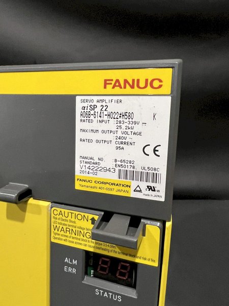 Fanuc ai-SP 22 A06B-6141-H022#H580 A20B-2101-0350/11F Used CNC Spindle Amplifier Drive