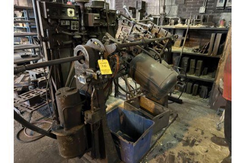 Dependable model 200sa shell core machine with gas panel and power rollover