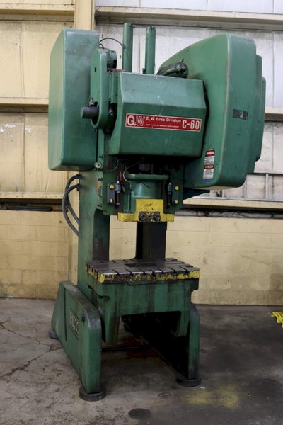 60 TON BLISS BACKGEARED OBI PRESS: STOCK #71636