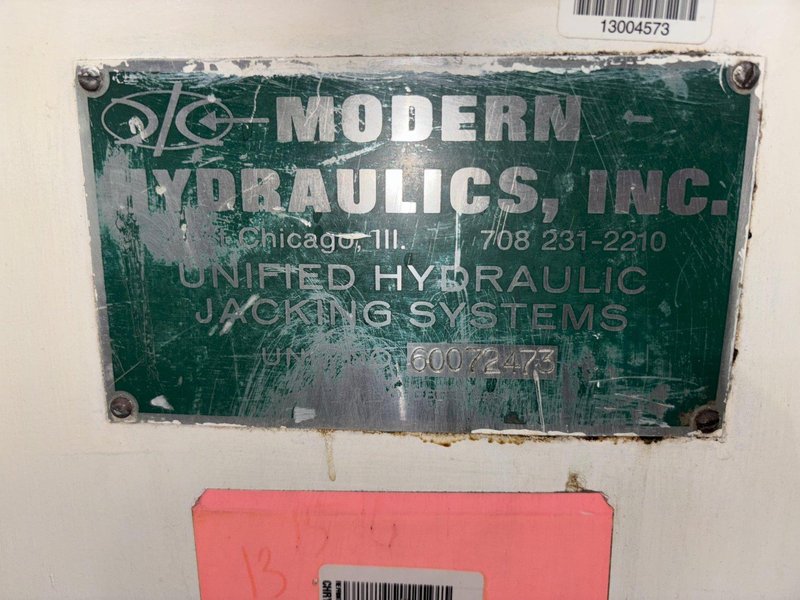 40 TON MODERN HYDRAULICS 4 CYLINDER PORTABLE HYDRAULIC DIE SETTING &amp; SEPARATING SYSTEM: YOBRO #23866