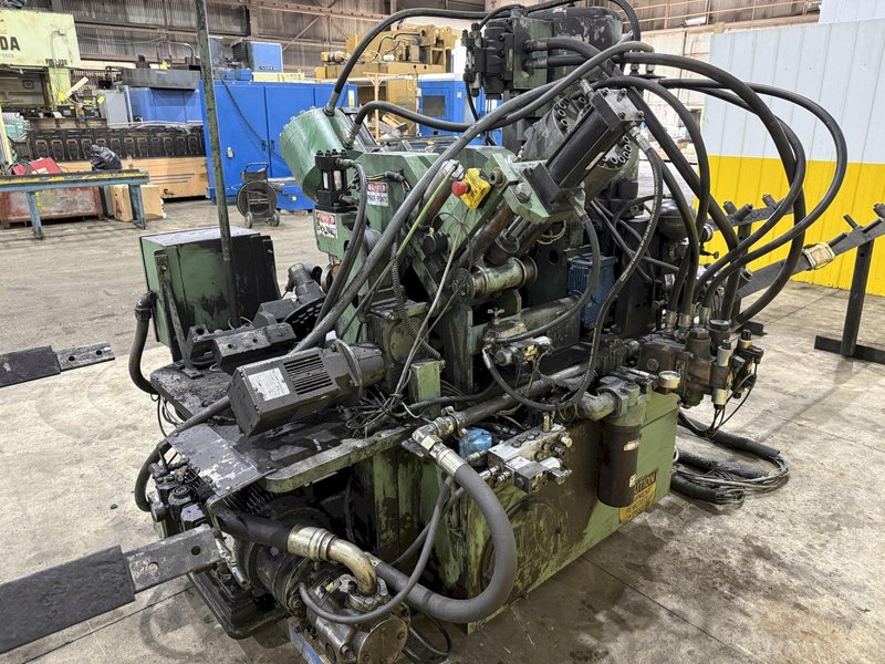 6" X 6" PEDDINGHAUS MODEL #623-L HYDRAULIC ANGLE-MASTER PUNCH &amp; SHEAR LINE: STOCK #22941