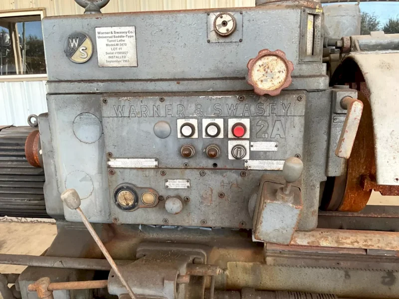 2A WARNER &amp; SWASEY MODEL 2A CROSS SLIDING TURRET LATHE: YOBRO #25009
