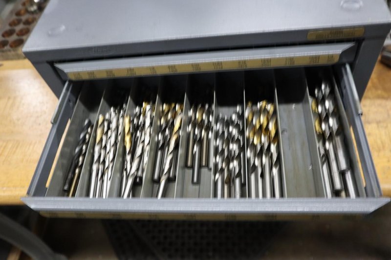 Huot Fractional Drill Index 3 Drawer with Contents- Auction Item