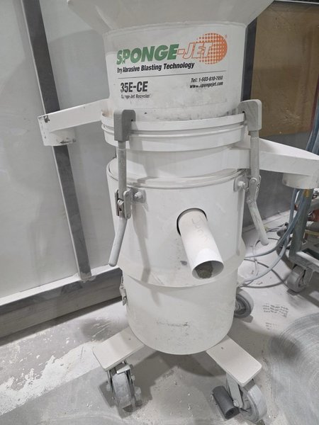 SpongeJet Sponge Media Blaster with Recycler 35E-CE and Fresh Air Hood, 2012