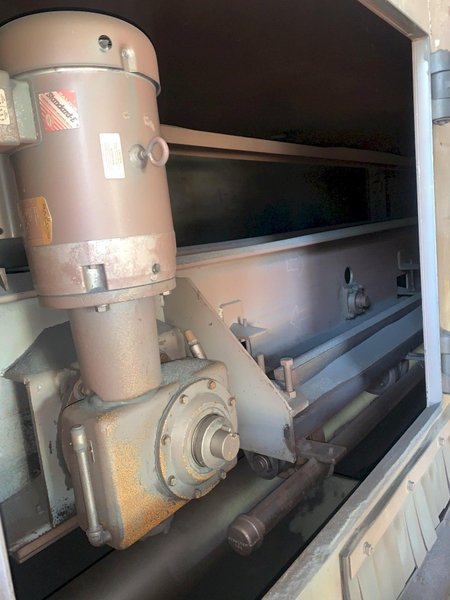 162&quot; WIDE X 6 WHEEL PANGBORN SHOT ROTOBLAST MODEL #ES-1923 TOP &amp; BOTTOM PLATE BLAST CLEANING SYSTEM: STOCK #13319