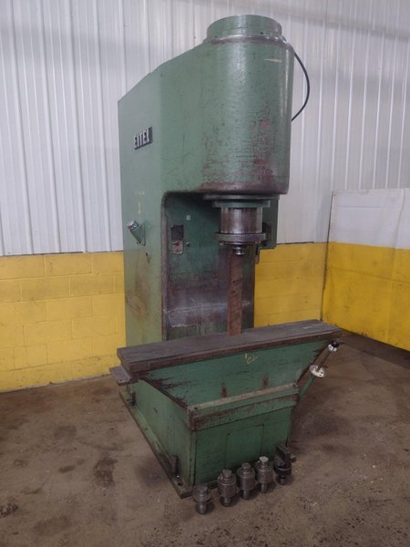 100 TON EITEL MODEL #RP100 HYDRAULIC C-FRAME PRECISION STRAIGHTENING PRESS: YOBRO #16014