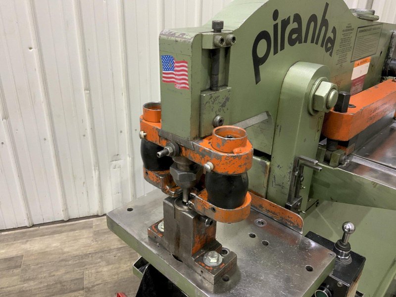 50 TON PIRANHA MODEL #P50 HYDRAULIC IRONWORKER: STOCK #80733