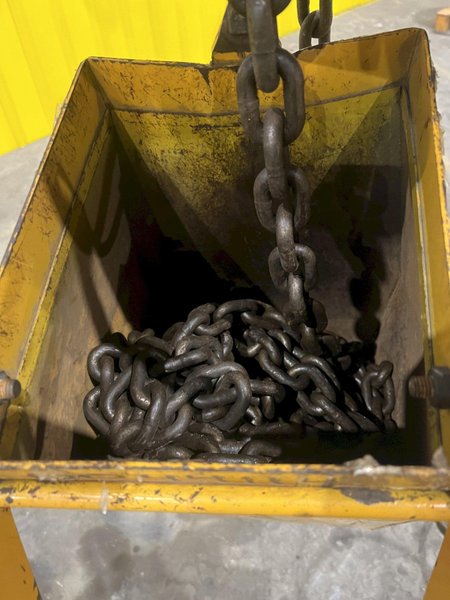 10,000 LB (5 TON) HARRINGTON MOTORIZED CHAIN HOIST W/ POWER TROLLEY: STOCK #19953