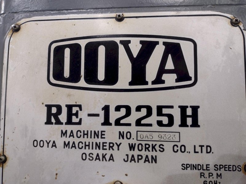 4' X 12" OOYA MODEL #RE-1225H RADIAL DRILL: YOBRO #25981