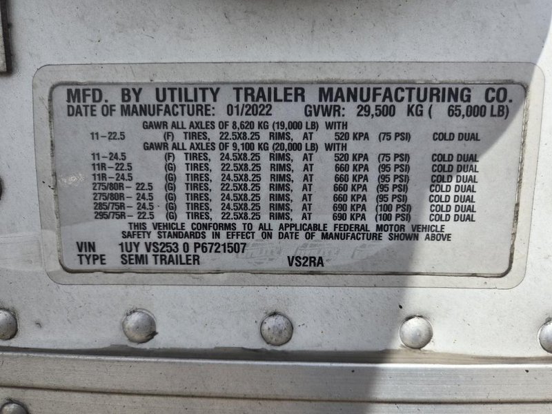 2023 Utility 53 x 102 1UYVS2530P6721507