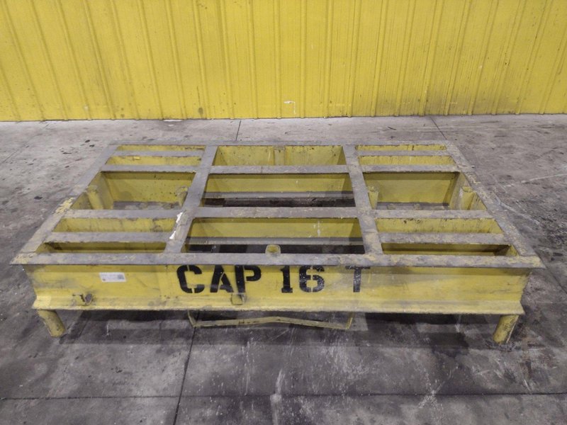 16 TON (32,000 LBS) x 46&quot; x 80&quot; HEAVY DUTY RAIL MOUNTED PORTABLE TRANSFER CART: YOBRO #24226