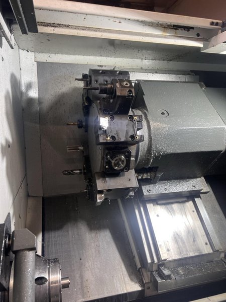 Haas DS-30Y CNC Multi-Axis Lathe, 2022 – Haas Servo Bar Feeder, Tool Presetter, Parts Catcher, Chip Conveyor, Sub Spindle