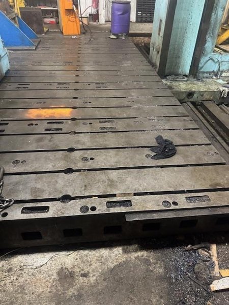 24&#039; X 12&#039; X 14&quot; STEEL T-SLOTTED FLOOR PLATE: STOCK #23497