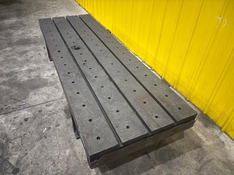 96" x 32" x 16" HIGH T-SLOTTED DRILL LAYOUT BOX TABLE: STOCK 24333