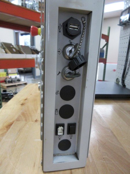 Used Haas 32-6027 FRONT PANEL ASSY MILL STORAGE CABINET W/ LCD DISPLAY