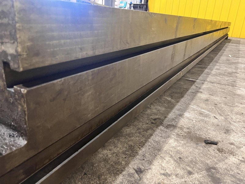 235” X 36” HEAVY DUTY T-SLOTTED PLANER MILL TABLE / FLOOR PLATE: STOCK #23013