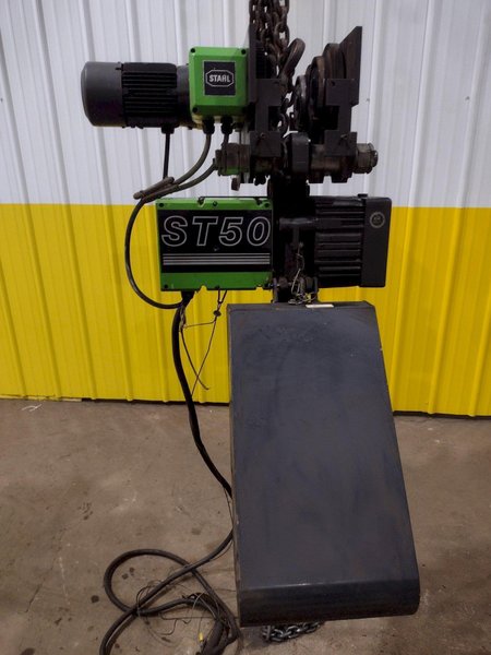 5 TON STAHL MODEL ST50 POWERED CHAIN HOIST. STOCK # 0848923