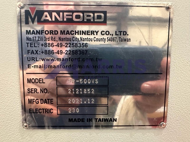 New, Manford Model L-SP-500VS Vertical Turret Milling Machine