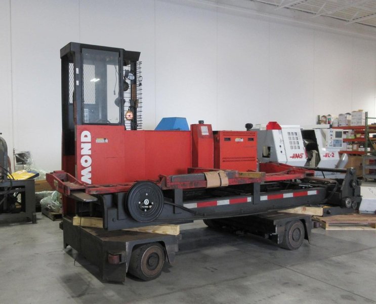 6,000 LBS RAYMOND MODEL #SL60TF NARROW AISLE ELECTRIC SIDE LOADED / FORKLIFT, NEW 2005: YOBRO #25065
