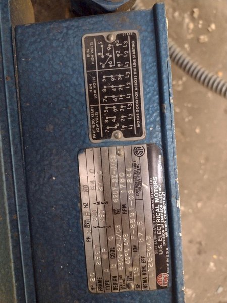 36&quot; X 20 HP AEM BELT GRINDER &amp; SANDER: STOCK 15795