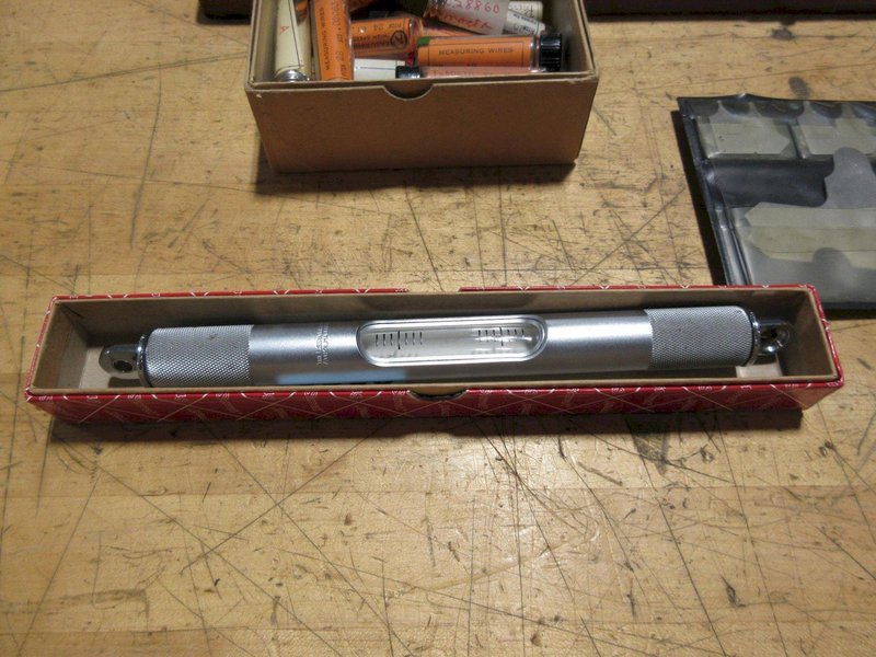 Thread Measuring Wire Sets, Feeler Gages, Radius Gages, Starrett Bubble Level- Auction Item