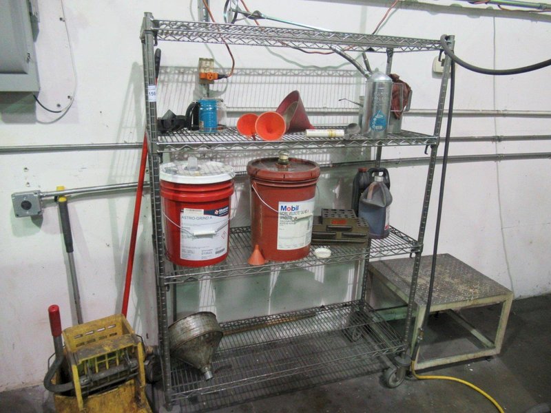 Metro 4-Shelf Portable Wire Cart with Contents- Auction Item
