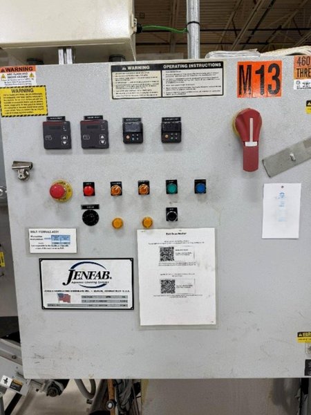 19" JENFAB ROTARY DRUM PASS THROUGH PARTS WASHER: YOBRO #24681