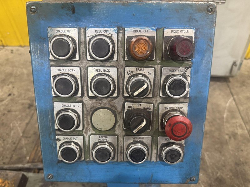 15,000 LB X 16" TISHKEN MODEL #HR-160 DOUBLE END REEL &amp; CAR: YOBRO #25253