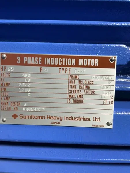 SUMITOMO 25 HP GEAR DRIVE   -  CHHMS25-6215-B-59