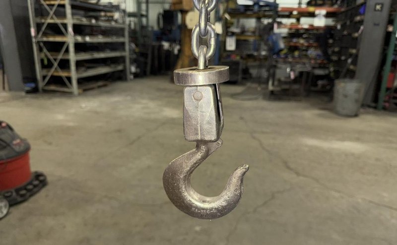 12" X 12' X 12' 1-TON GORBEL JIB CRANE. STOCK # 0546026