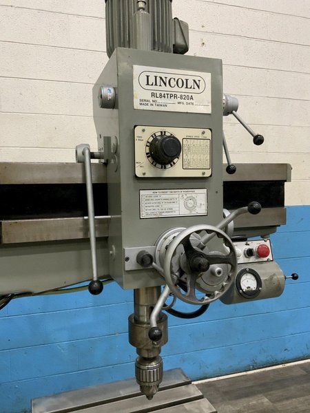 8" X 36" LINCOLN MODEL 820A RADIAL ARM DRILL: STOCK #80957