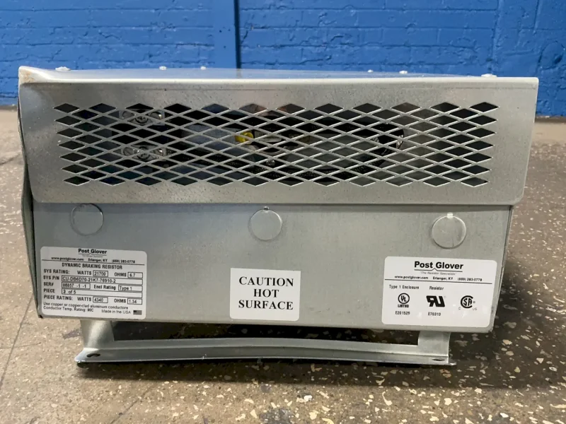 POST GLOVER 4340 W DYNAMIC BRAKING RESISTOR  -  CU-DB6D70-21K7-76910-2