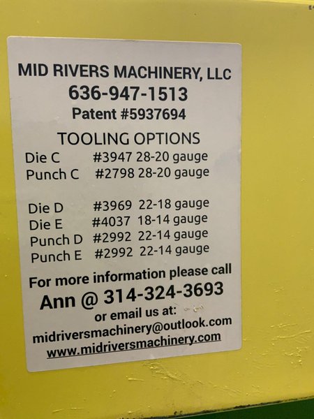 THE CLINCHER AIR CAM CLINCHING  MACHINE: STOCK #81156